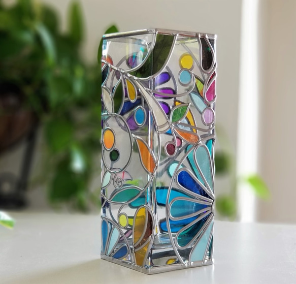訂購：“小叮噹”方形玻璃花瓶 第7張的照片