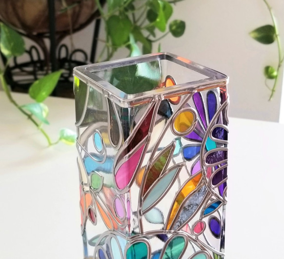 訂購：“小叮噹”方形玻璃花瓶 第8張的照片