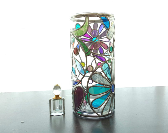 Order :Cylindrical glass flower vase Elf forest 第1張的照片