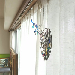 Glass Art Window Ornament Tinker Bell Heart2 第1張的照片