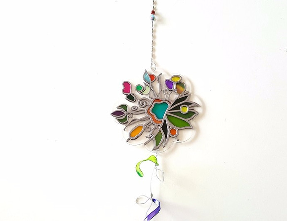 Glass Art Window Ornament “Tinker Bell Flower” 第4張的照片