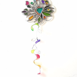 Glass Art Window Ornament “Tinker Bell Flower” 第1張的照片