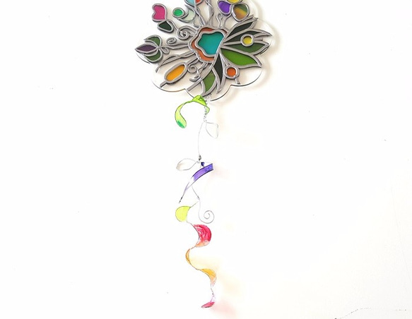 Glass Art Window Ornament “Tinker Bell Flower” 第1張的照片
