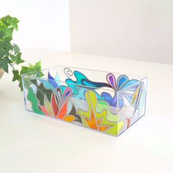 Glass Art made Tissue paper case“Ryukyu Island” 第1張的照片