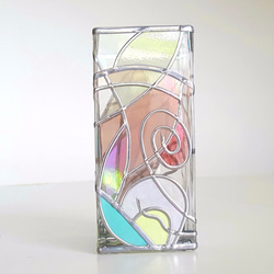 Glass Art Vase Rectangle “Florence” 第4張的照片