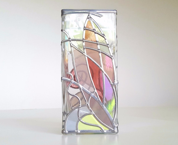 Glass Art Vase Rectangle “Florence” 第5張的照片