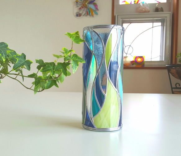 訂單：“Cenote”GlassArt ☆ 圓形玻璃花瓶“Cenote” 第2張的照片
