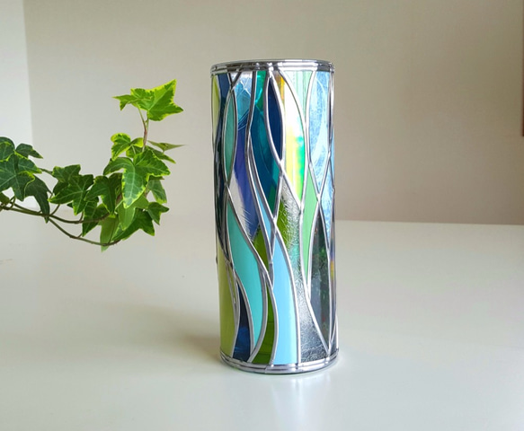訂單：“Cenote”GlassArt ☆ 圓形玻璃花瓶“Cenote” 第3張的照片