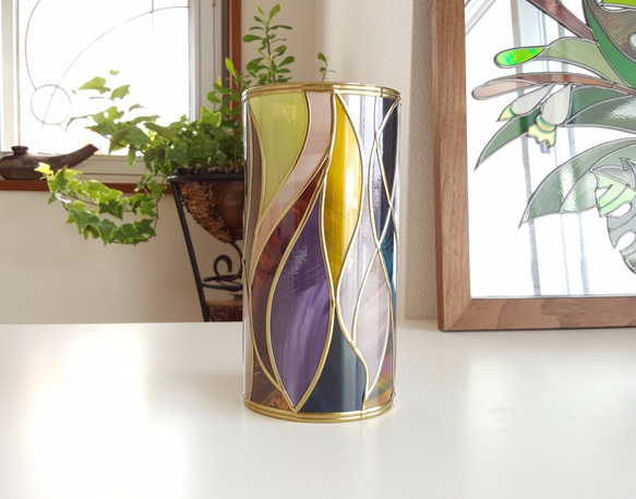 Glass art desk lamp "Japanese Modern" 第1張的照片