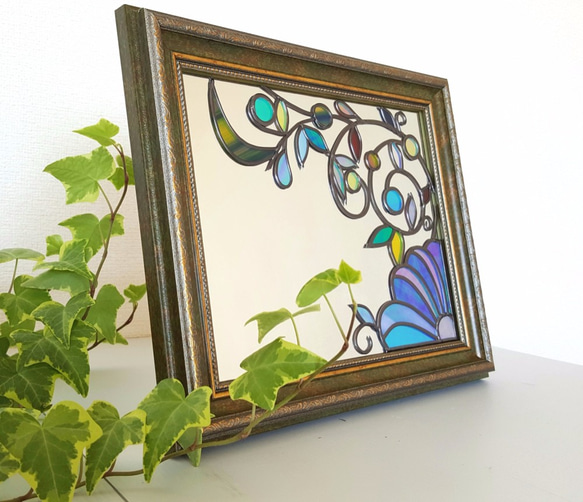 Framed mirror / desktop, wall hanging 『Winter Flower』 第1張的照片