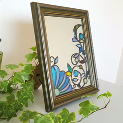Framed mirror / desktop, wall hanging 『Winter Flower』 第2張的照片