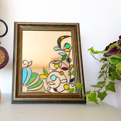 Framed mirror / desktop, wall hanging 『Winter Flower』 第4張的照片