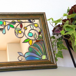 Framed mirror / desktop, wall hanging 『Winter Flower』 第6張的照片