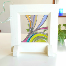 Wood frame decorative shield "Spring breeze" 第3張的照片