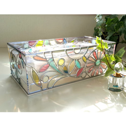 Order: Glass art Tissue case 　 Spring Banquet 第1張的照片