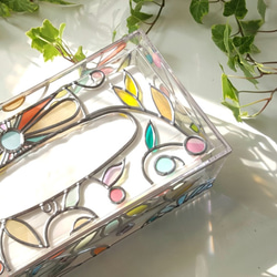 Order: Glass art Tissue case 　 Spring Banquet 第3張的照片