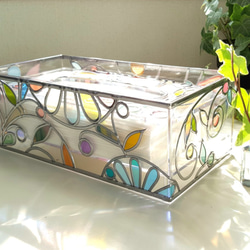 Order: Glass art Tissue case 　 Spring Banquet 第4張的照片