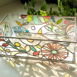 Order: Glass art Tissue case 　 Spring Banquet 第5張的照片