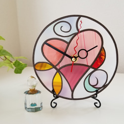 Round Acrylic Wall&table clock "Fairy Heart 2" 第1張的照片