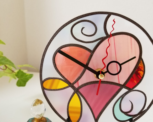 Round Acrylic Wall&table clock "Fairy Heart 2" 第5張的照片