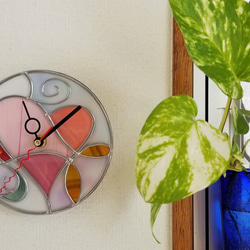 リバーシブル円形　掛け／置き兼用時計『フェアリーハート２』 3枚目の画像