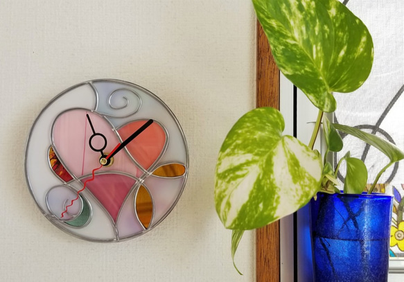 Round Acrylic Wall&table clock "Fairy Heart 2" 第3張的照片