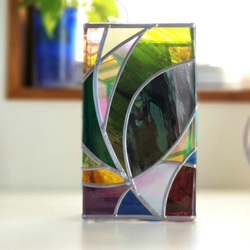 Glass Vase Rectangle “Tinker Bell Forest” 第5張的照片
