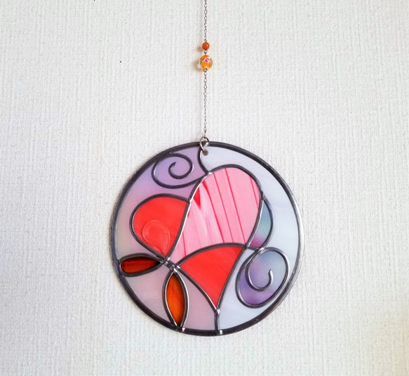 Round suncatcher "Fairy Heart" 第1張的照片