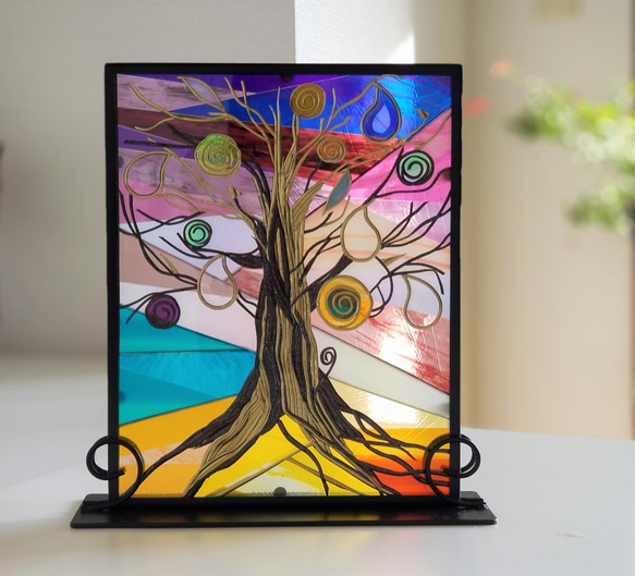 Glass Art Iron Stand 　『Tree of Ray』 第1張的照片