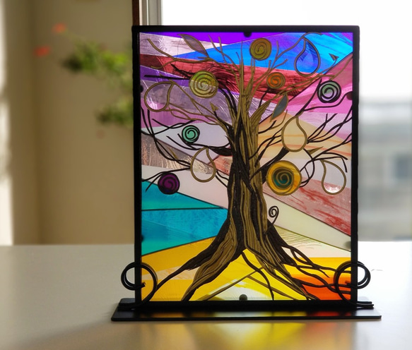 Glass Art Iron Stand 　『Tree of Ray』 第4張的照片