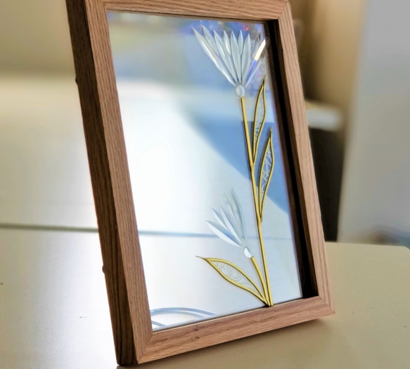 Light Brown Wood frame photo frame "Nouveau" 第5張的照片