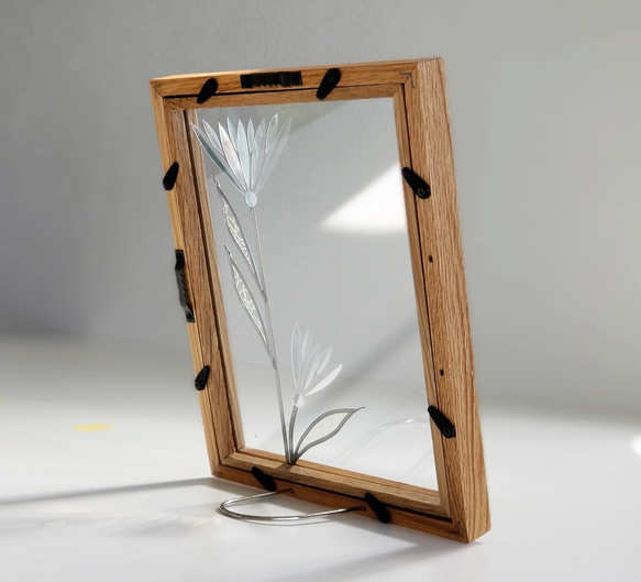 Light Brown Wood frame photo frame "Nouveau" 第6張的照片