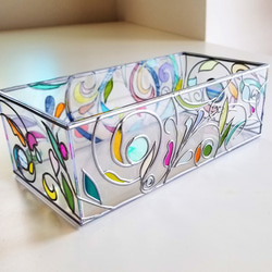 Glass art Tissue case 　『pring Banquet２』 第6張的照片