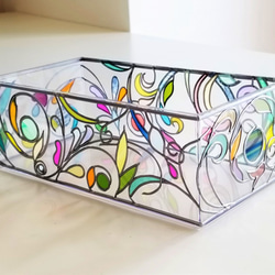 Glass art Tissue case 　『pring Banquet２』 第7張的照片