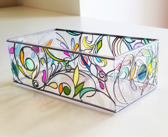 Glass art Tissue case 　『pring Banquet２』 第7張的照片