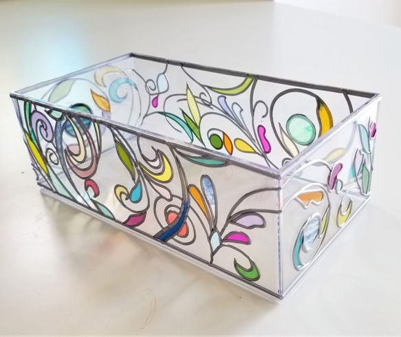 Glass art Tissue case 　『pring Banquet２』 第9張的照片