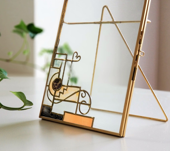 Antique style gold photo frame "Art Deco" 第3張的照片