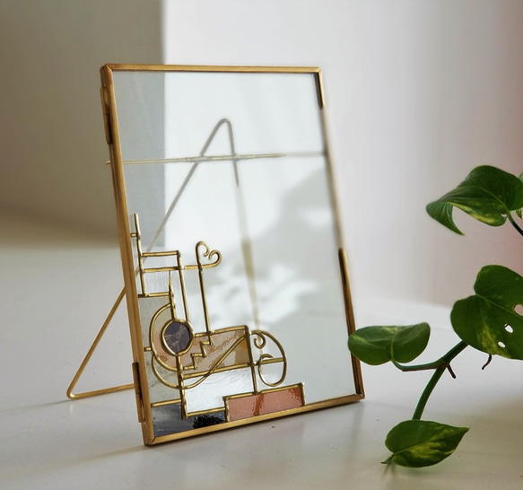 Antique style gold photo frame "Art Deco" 第6張的照片