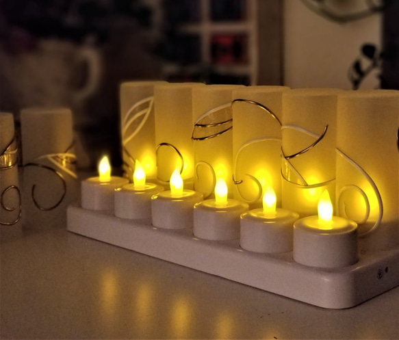 Set of 12 rechargeable LED candles “Tinker Bell Christmas” 第9張的照片