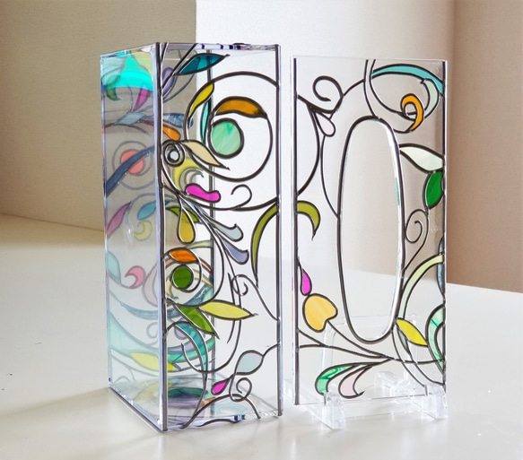 Glass art Tissue case 　『pring Banquet２』 第2張的照片