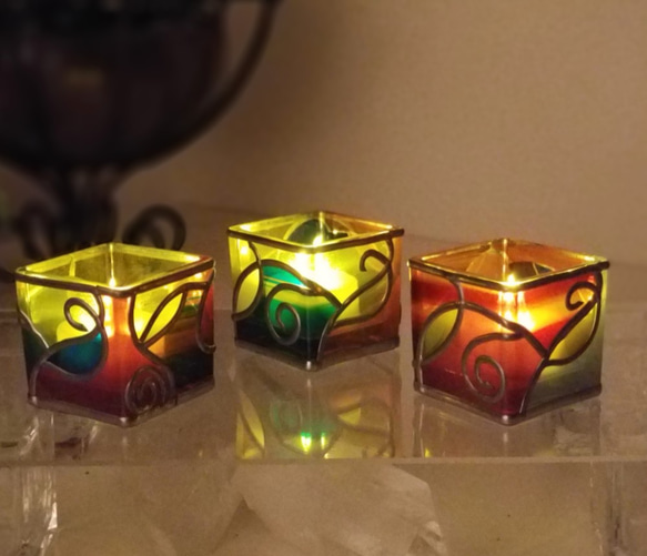 LED Candle set of 3 “Ryukyu Sunlight３” 第3張的照片