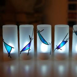 Set of 12 rechargeable LED candles “Ryukyu Blue 1 第2張的照片
