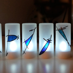 Set of 12 rechargeable LED candles “Ryukyu Blue 1 第8張的照片