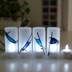 Set of 12 rechargeable LED candles “Ryukyu Blue ２ 第3張的照片