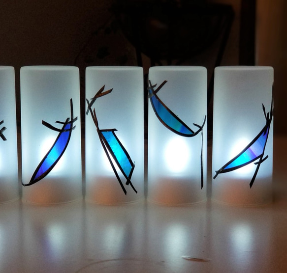 Set of 12 rechargeable LED candles “Ryukyu Blue ２ 第5張的照片