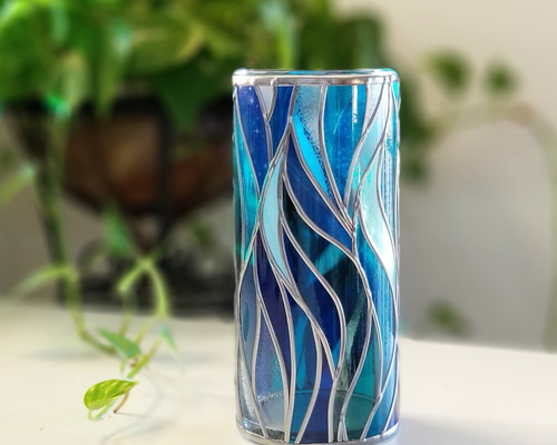 Art Glass アートグラス　ヴィンテージ　オーロラ花瓶 Art Glass アートグラス ヴィンテージ オーロラ花瓶 - 工芸品最