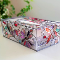 Glass art Tissue case 　『Love』 第2張的照片