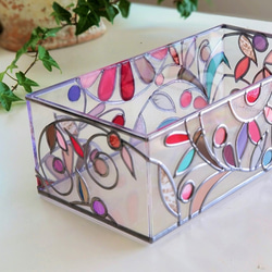 Glass art Tissue case 　『Love』 第6張的照片