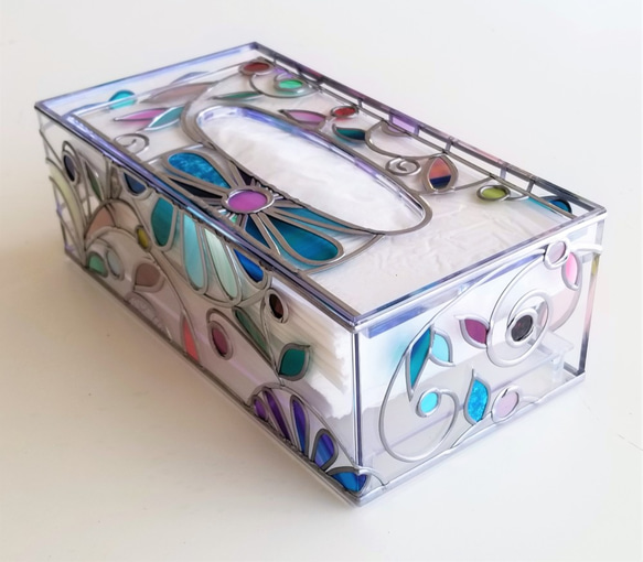 Order : Glass art Tissue case 　『Feast of Tinkerbell』 第6張的照片