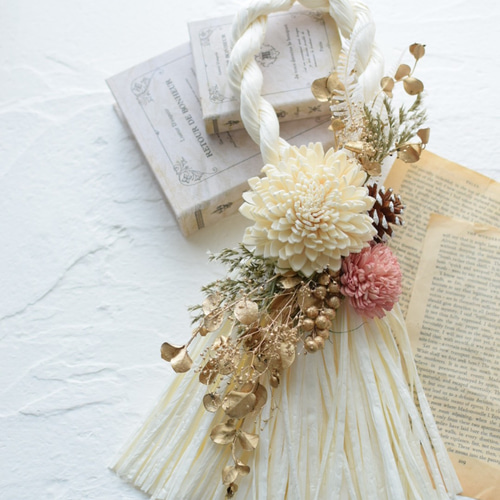 しめ縄飾り～タッセル kinari～ しめ縄・しめ飾り 花結 通販 12947602